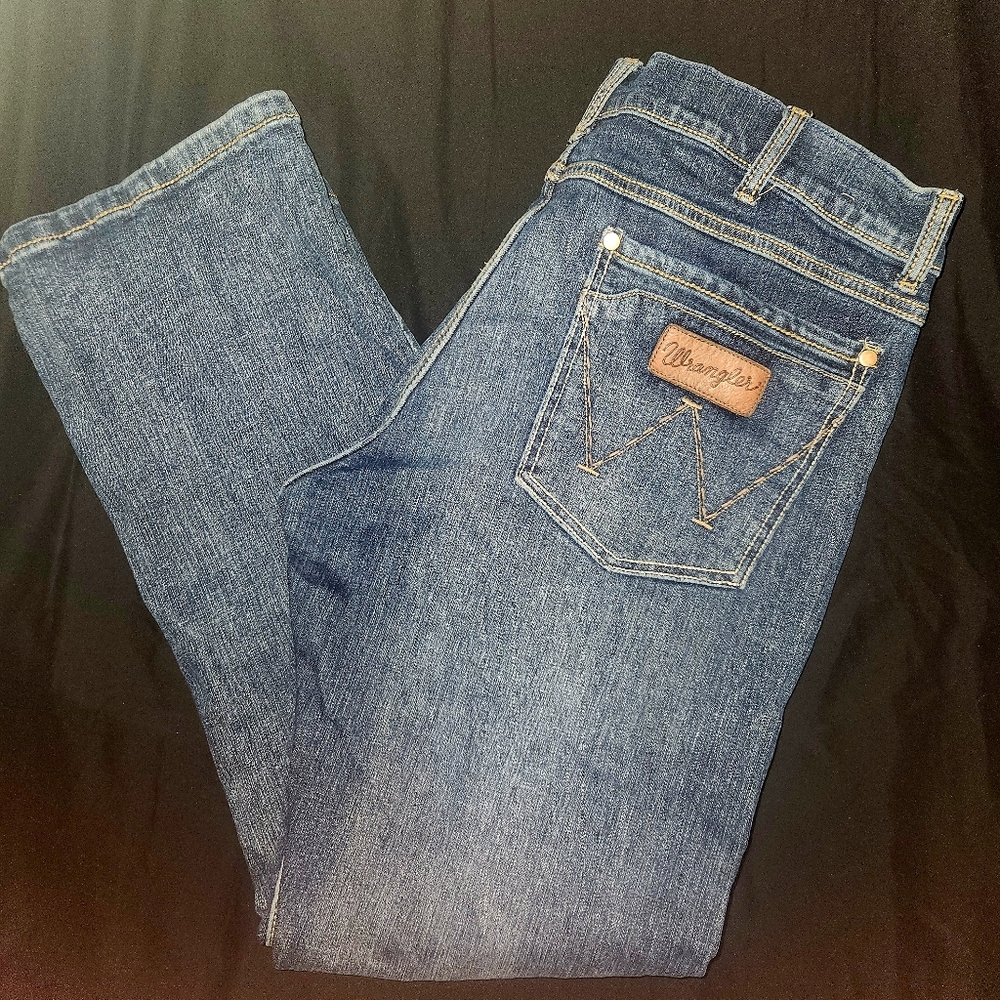Wrangler Mens Slim Boot Jeans 34 X 30